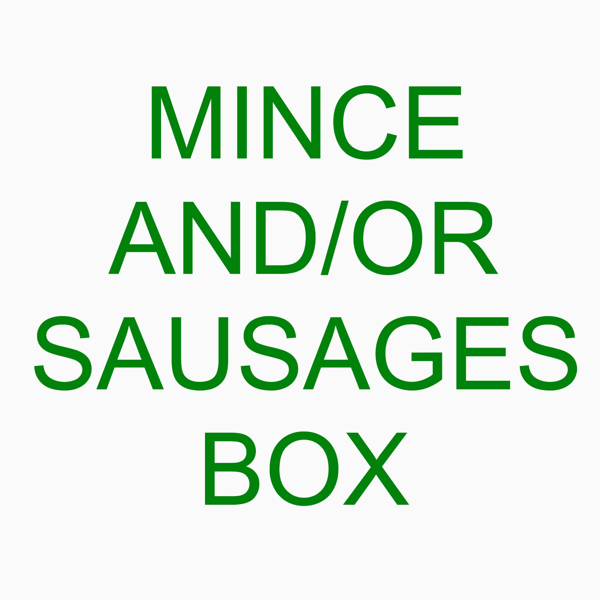 Mount Moriac Beef Mince and Sausages Box